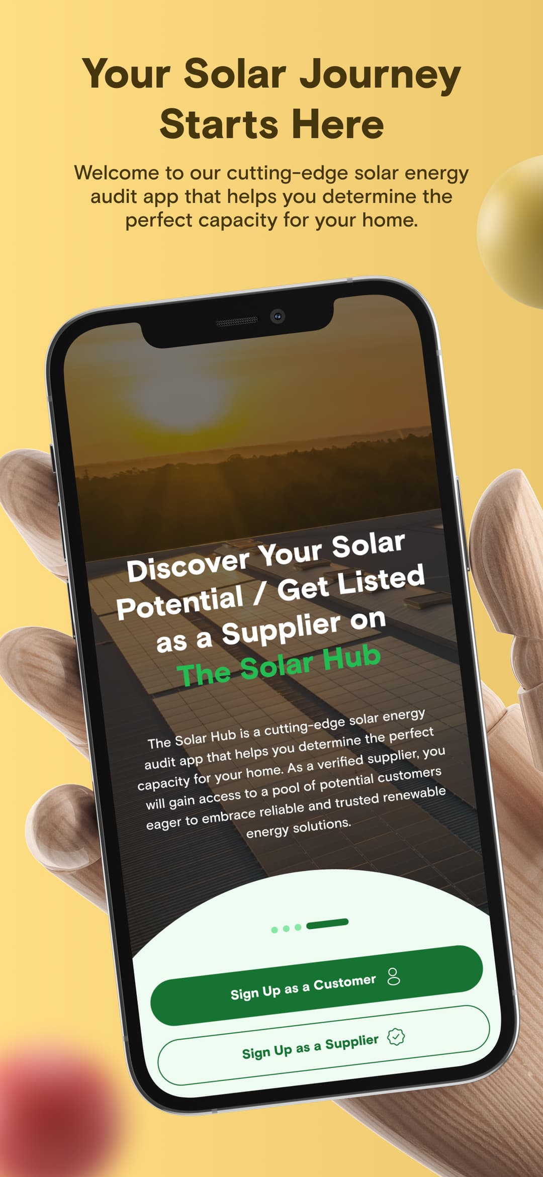 The Solar Hub app screenshot