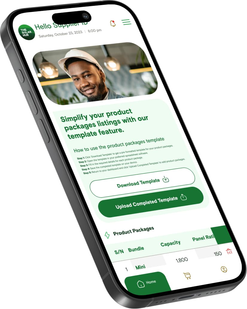 The Solar Hub app screenshot