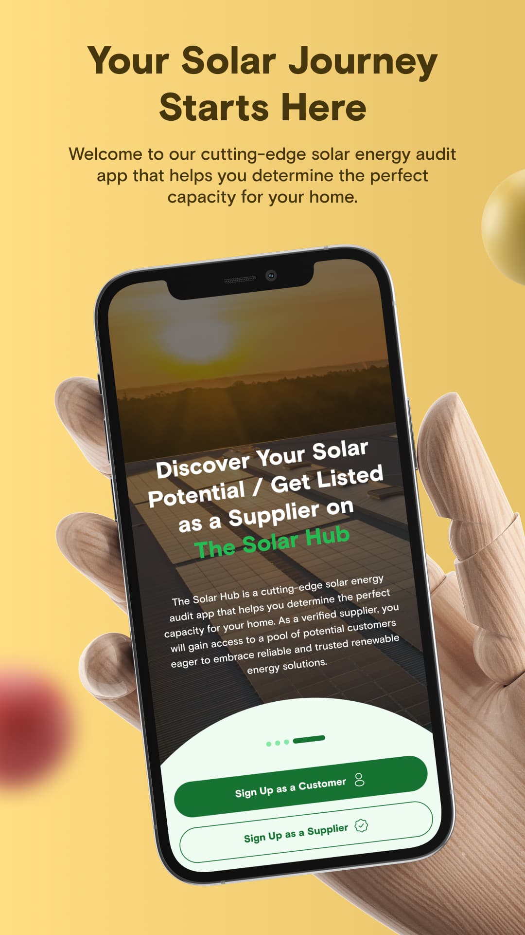 The Solar Hub app screenshot