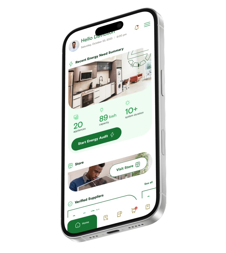 The Solar Hub app screenshot