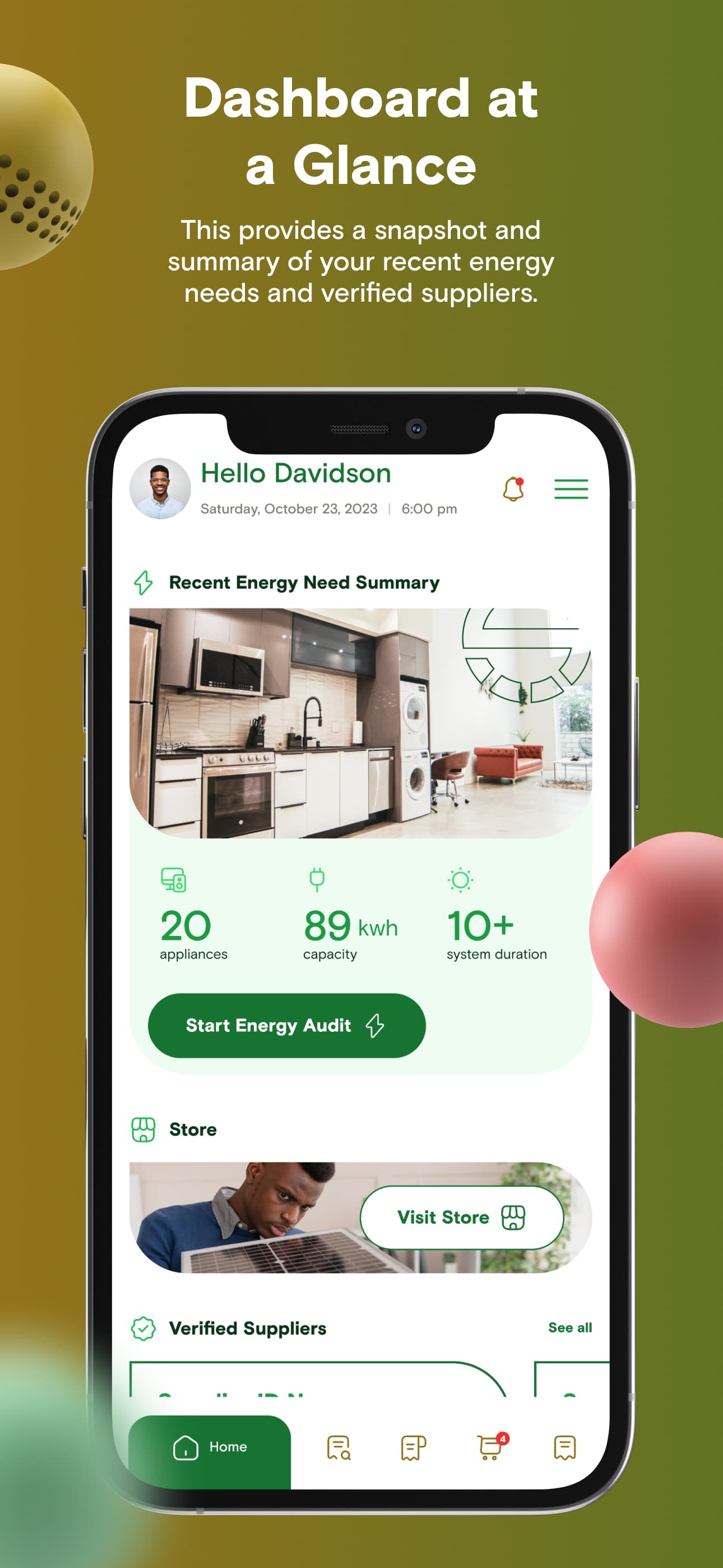 The Solar Hub app screenshot