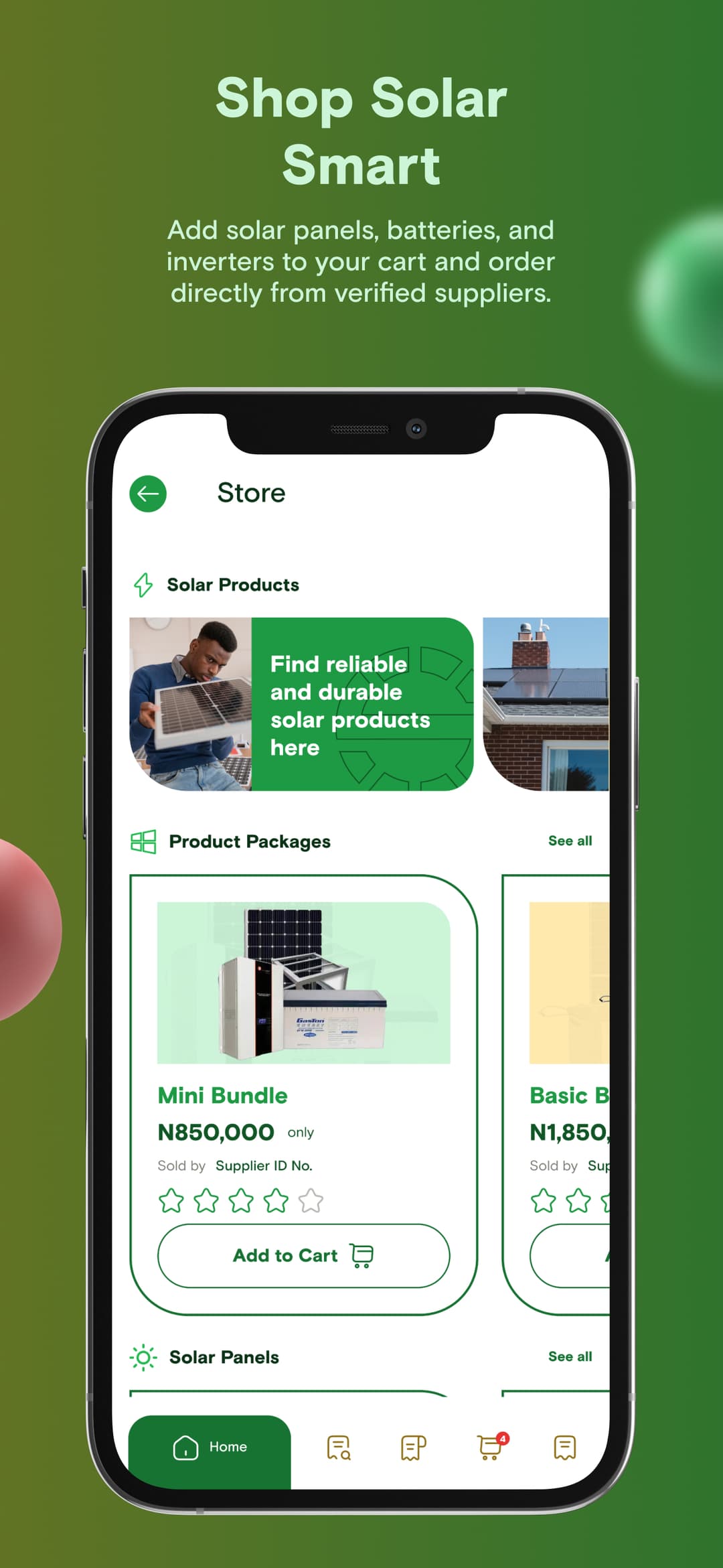 The Solar Hub app screenshot